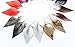 Womens Leather Dangle Earrings Lightweight Leather Leaf Drop Earrings Black Gold Leather Diffuser Earrings 3 Pairs Pack