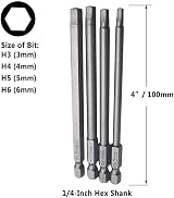 Bestgle 16pc 1/4 Inch Magnetic Screwdriver Bits Set 100mm Hex Torx Phillips view 3