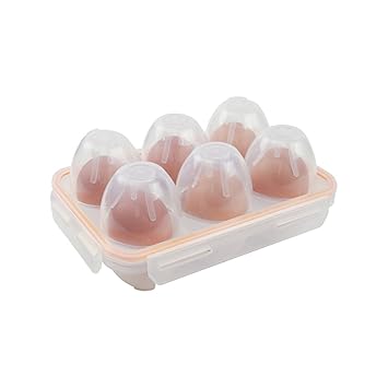 BrilliantDay Eier Aufbewahrungsbox Eierbehälter Aufbewahrungsbox Tablett Multi in Kühlschrank Picknick im Freien Camping Farb