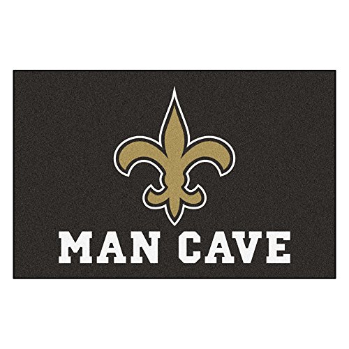 Fanmats 14337 NFL New Orleans Saints Nylon Universal Man Cave Starter Rug