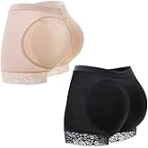 WEICHENS Womens Fake Buttock Briefs Butt Lifter Padded Control Panties Hip Enhancer Underwear Shapewear Boyshort