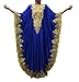 WUBU Sexy Boho Kaftan Maxi Casual Party Prom Long Evening Dress Cocktai Beach Dresses (Royal Blue (Style 3))