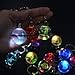 S-SO K9 Crystal 3D Eevee pokemon ball Night LED light keychain ring