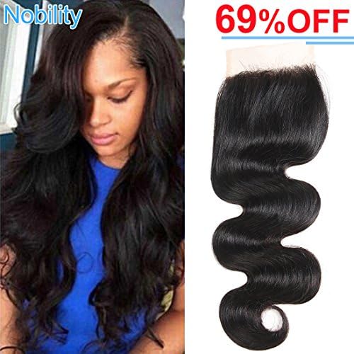 Sissi Princess Hair Grade 8A Brazilian Body Wave Lace Closure Free Part 12 inch Lace Closure 4x4inch Human Hair Closure Body Wave Fast