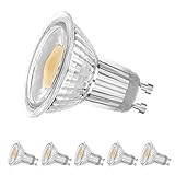 LEDERA GU10 LED Track Light Bulbs, Dimmable Mr16(50W-65W Equivalent), 7W Warm White 3000K, 6-Pack