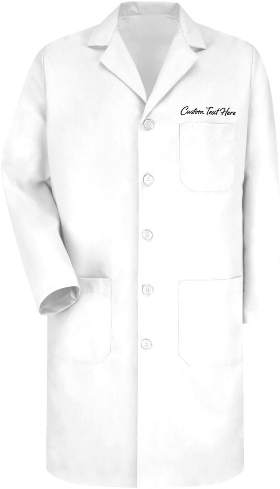 KAMAL OHAVA Custom Adult Uniform Lab Coat with Personalized Pocket