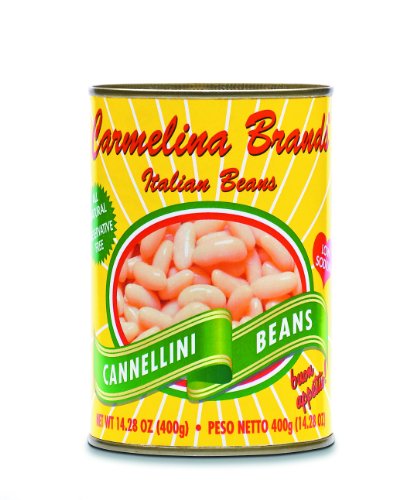 Carmelina Brands Italian Cannellini Beans (White Beans), 14.28-Ounce Units (Pack of 24)
