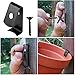 Sumnacon Flower Pot Clips, 8 Pcs Hard Steel Durable Plant Pot Latch Hangers Hook, Holds 5” to 8” Clay PotS, Terra Cotta Pots with A Lip Around The Edge (Black)
