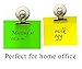 12 Refrigerator Magnet Clips with Black Flannelette for Scratch Safe - 38mm Wide - Perfect Fridge Magnets,Office Magnets,Photo Magnets for House Office Use