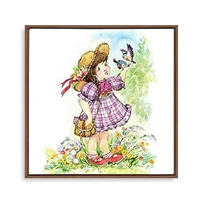 Framed Canvas Wall Art Cartoon Pattern Canvas Prints Home Artwork Decoration for Children