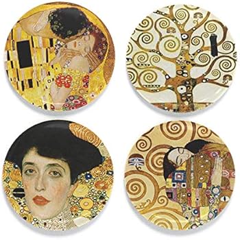 Buttonsmith Klimt Kiss Magnet Set - Set of 4 1.25