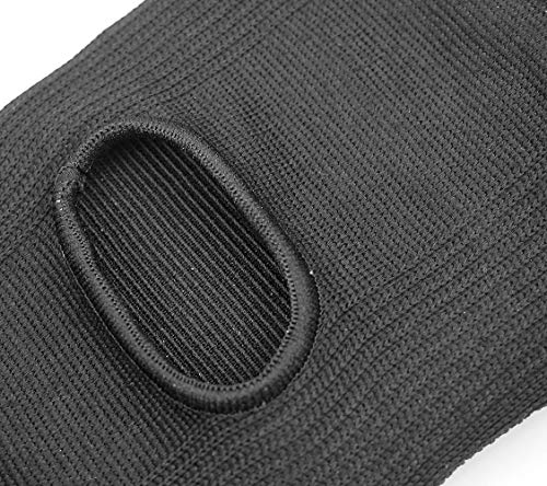 DANCEYOU Dance Knee Pads Thick Soft Sponge Volleyball Knee Brace for Big Kid Teen Adults Workout Knee Protector Football Pole Dance Yoga Tennis Running, BK, S