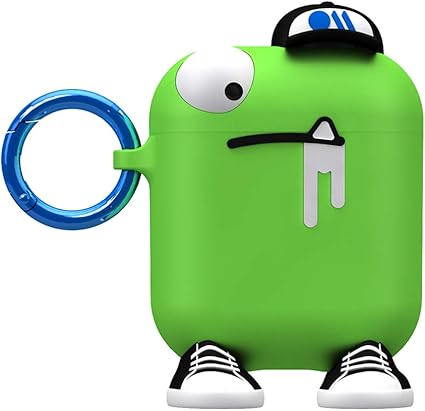 Amazon Case Mate モンスター Airpodsケース ソフト シリコン カバー ワイヤレス充電対応 便利なリングクリップ クールなみんなのまとめ役 自信家の天才リーダー チャック Creaturepods Chuck Case Mate イヤホン ヘッドホン ケース