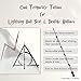 YoHold Lightning Bolt Tattoos and Deathly Hallows Tattoos for St Patrick's Day, Halloween Theme Party Decorations, Each of 16 Pack