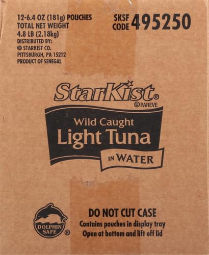 STARKIST CHUNK LIGHT TUNA IN WATER, 6.4 OZ