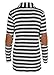Myobe Women's Cardigans Black White Elbow Patch Shawl Collar Lighweight Striped Open Front Cardigan Sweaters Casual Blazers for Women, Dark Grey, XL