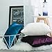 Home Brilliant Dark Purple Velvet Square Pillowcase Decorative Throw Pillow Cover for Bed Couch Sofa Car Dorm, 18x18 inch (45x45 cm), Eggplant