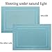 PIGCHCY Placemats,Heat Insulation Non Slip Plastic Placemats,Washable Easy to Clean Woven Vinyl Kitchen Stain Resistant Placemats for Dining Table Set of 4(Sky Blue)