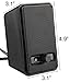 Amazon Basics USB Powered Computer Speakers (A100), 10-Pack, Black