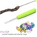Goddess Locs Crochet Hair 18 Inch 3 Packs Wavy Curly Ends Goddess Faux Locs Crochet Hair for Black Women Pre Looped Crochet Braids Synthetic Hair Extensions (24 Strands/pack,#1B/27)