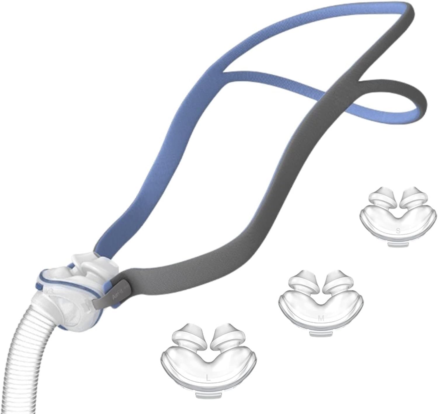 Photo 1 of ***PARTIAL SET/ SEE PHOTOS*** p10 Nasal Pillow Assembly Kit for p10, Includes Tube Frame, Medium, Large, Small Pillows and Adjustable Strap