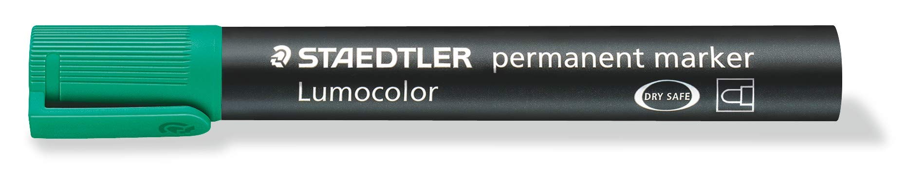 STAEDTLER Lumocolor Bullet Tip Permanent Marker, Green, Pack of 10