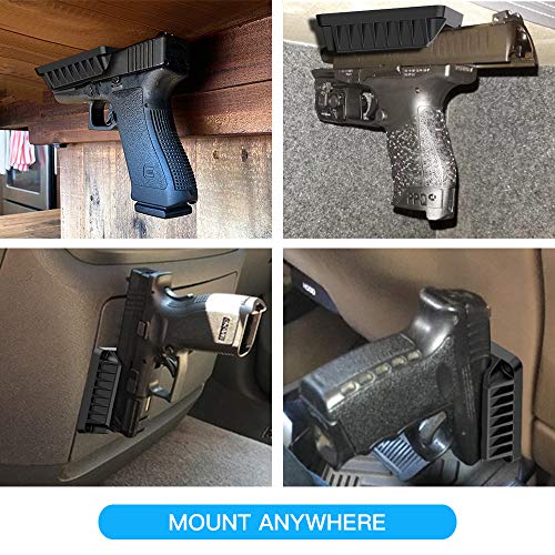 AmazeFan Magnetic Gun Mount & Holster for Vehicle, Home or Office, Handgun Magnet Firearm Accessories, Concealed Holder for Pistol in Truck, Car, Vehicle, Wall, Desk - Thumbnail 3