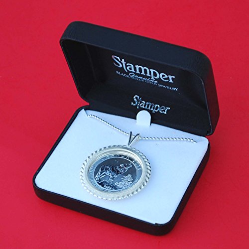 Canada 2015 .9999 Fine Silver 3/4 Oz Argent Pur 2 Dollars Bullion Coin Solid 925 Sterling Silver Necklace NEW - Grey Wolf - Thumbnail 5