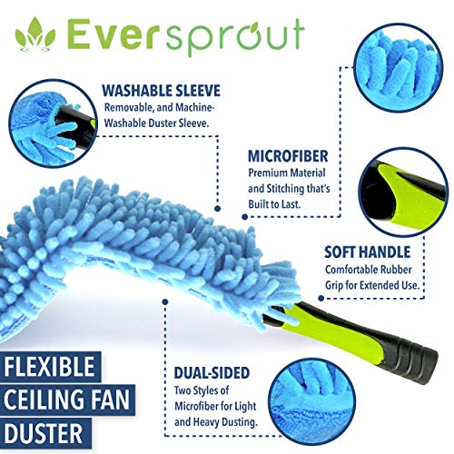 EVERSPROUT Flexible Microfiber Ceiling & Fan Duster (Pole Sold