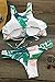 Cupshe Fashion Women's Palm Leaves Printing Tank Bikini Set Beach Bathing Suit Swimwear (S)