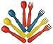 Re-Play 8 Count Utensils (Red/Blue/Yellow)