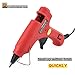 Mini Hot Melt Glue Gun Kit with 30pcs Glue Sticks,Holding Stand and Scald-Proof Rubber Nozzle 20 Watts, Red