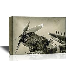 World War Ii Era Navy Fighter Plane with Folded Wings