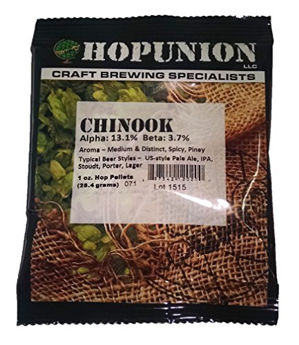 Hopunion US Hop Pellets for Home Brew Beer Making (US Chinook) 1 Ounce