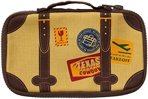 Stylish Pencil case - Retro Yellow Luggage