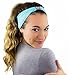 U-Are Serene Headband - Womens Headbands for Sport, Yoga, Fashion & Exercise. Teen Headbands - Amazing Colors for Awesome Style for Superior Comfort (Blue)