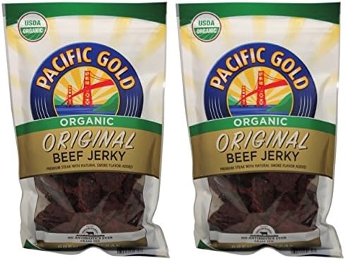 Pacific Gold Organic, Original Beef Jerky 12 oz. (Pack of 2)