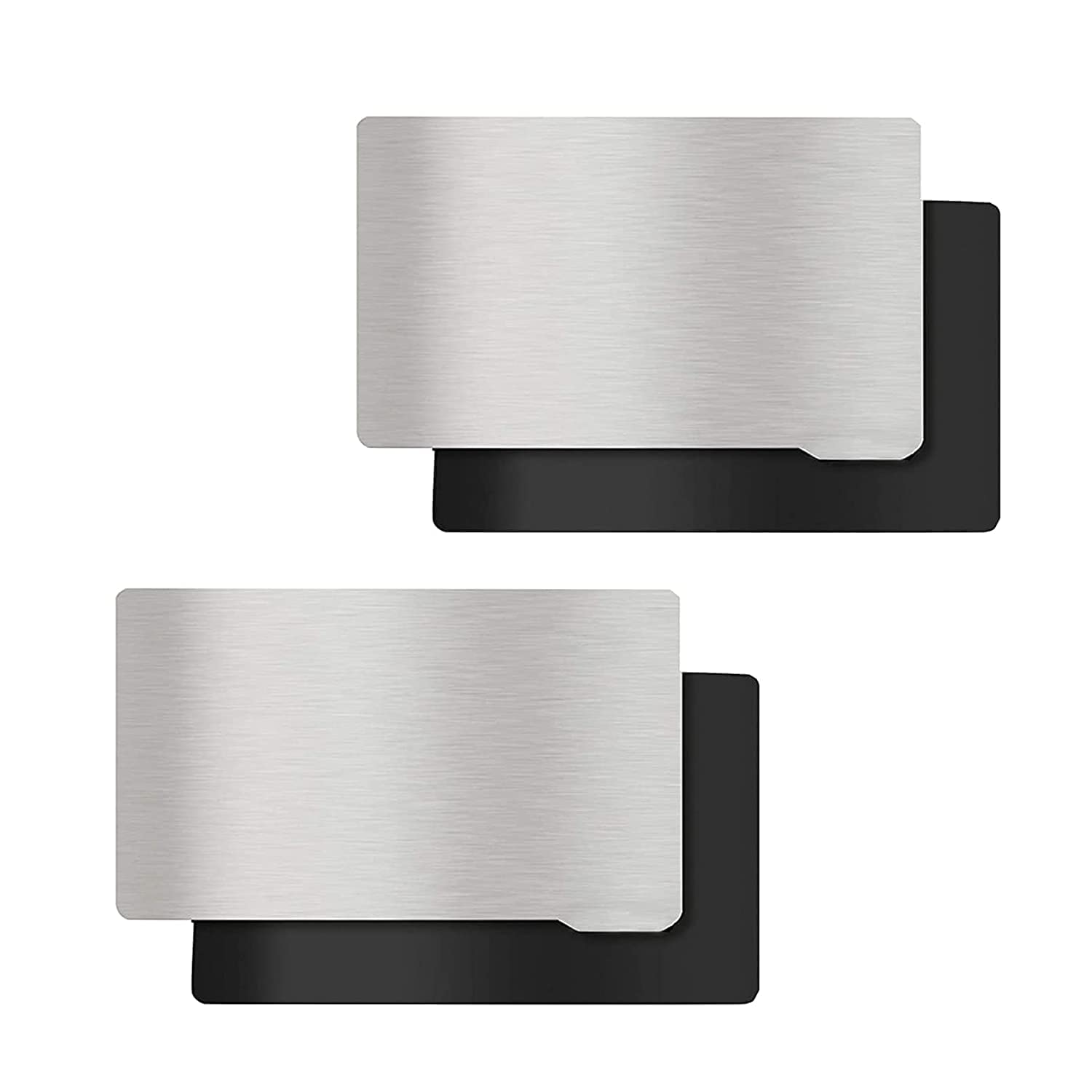 KOYOFEI 2PCS Resin 3D Printer Plate, Building Plate and Magnetic Sheet, Flexible Steel Plate, Flexible Bed for Elegoo Saturn 3D Printer, 196 x 126 mm