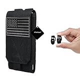 xhorizon(TM)XH8 Universal Army Phone Pouch Accessory Bag Case For iPhone 6/6s 6plus Samsung Galaxy S6 S5 S4 HTC Sony Nokia Nexus Elephone Mobile Phone Belt Pouch With USA Flag Magic Tape