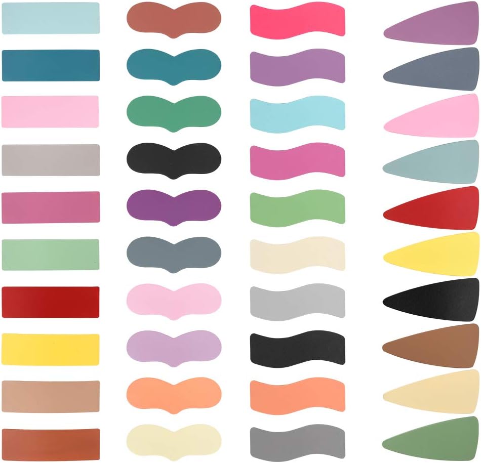 Vathery 7cm Frosted Hair Clips 40 Pcs Candy Matte Hairpins Slide Barrettes for Baby Girls Kids Women (Random Color)