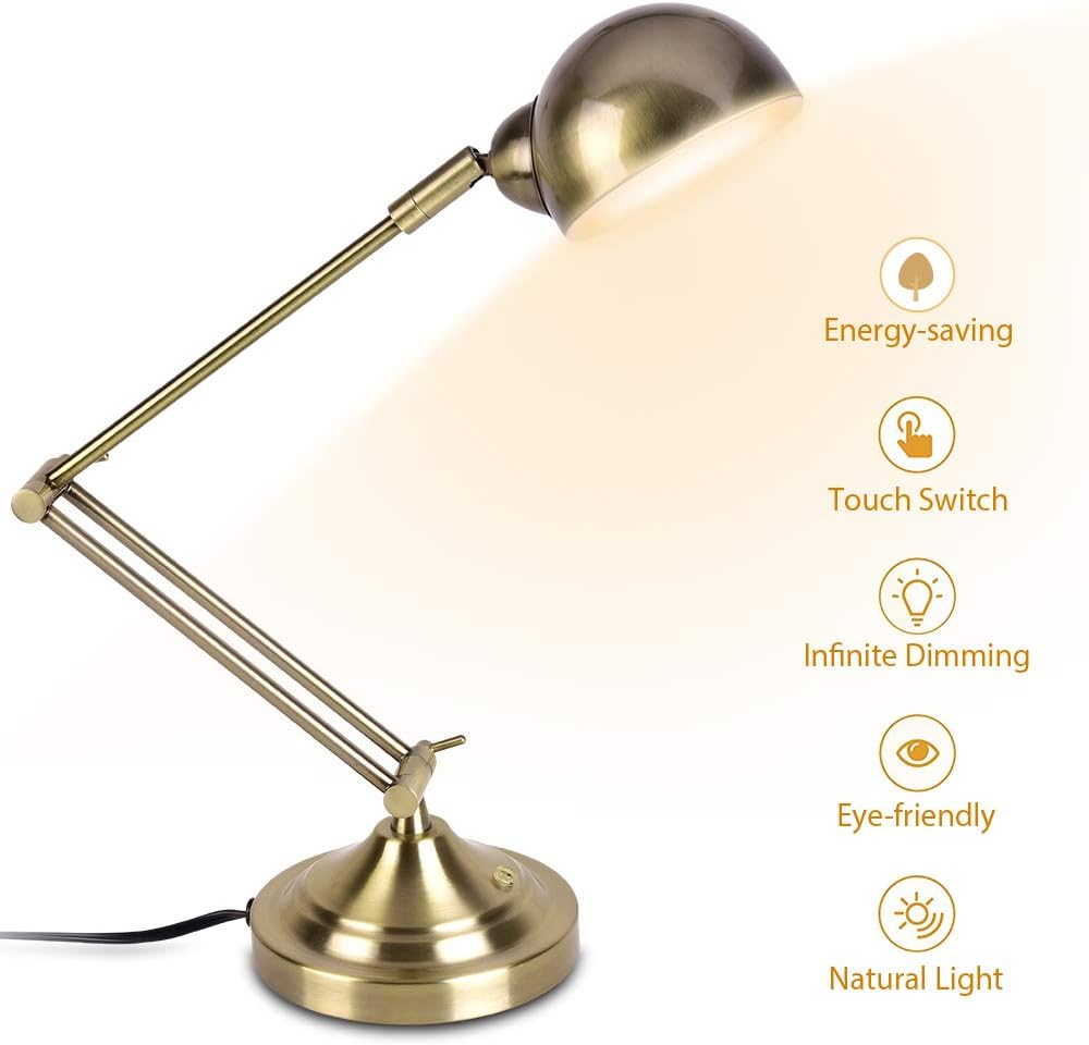 Best Bronze Swing Arm Desk Lamp -Clamp
