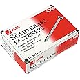 ACCO Brass Paper Fasteners, 3", Plated, 1 Box, 100 Fasteners/Box (71714)