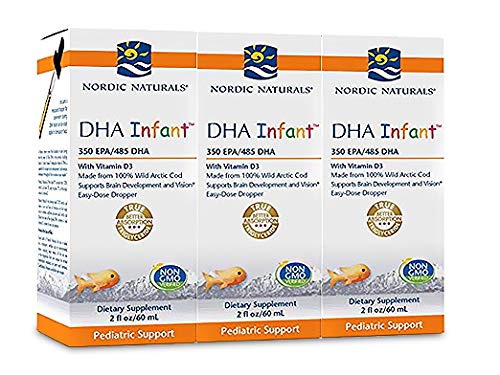Nordic Naturals - DHA Infant Liquid Pack of 3, 6 Oz Total