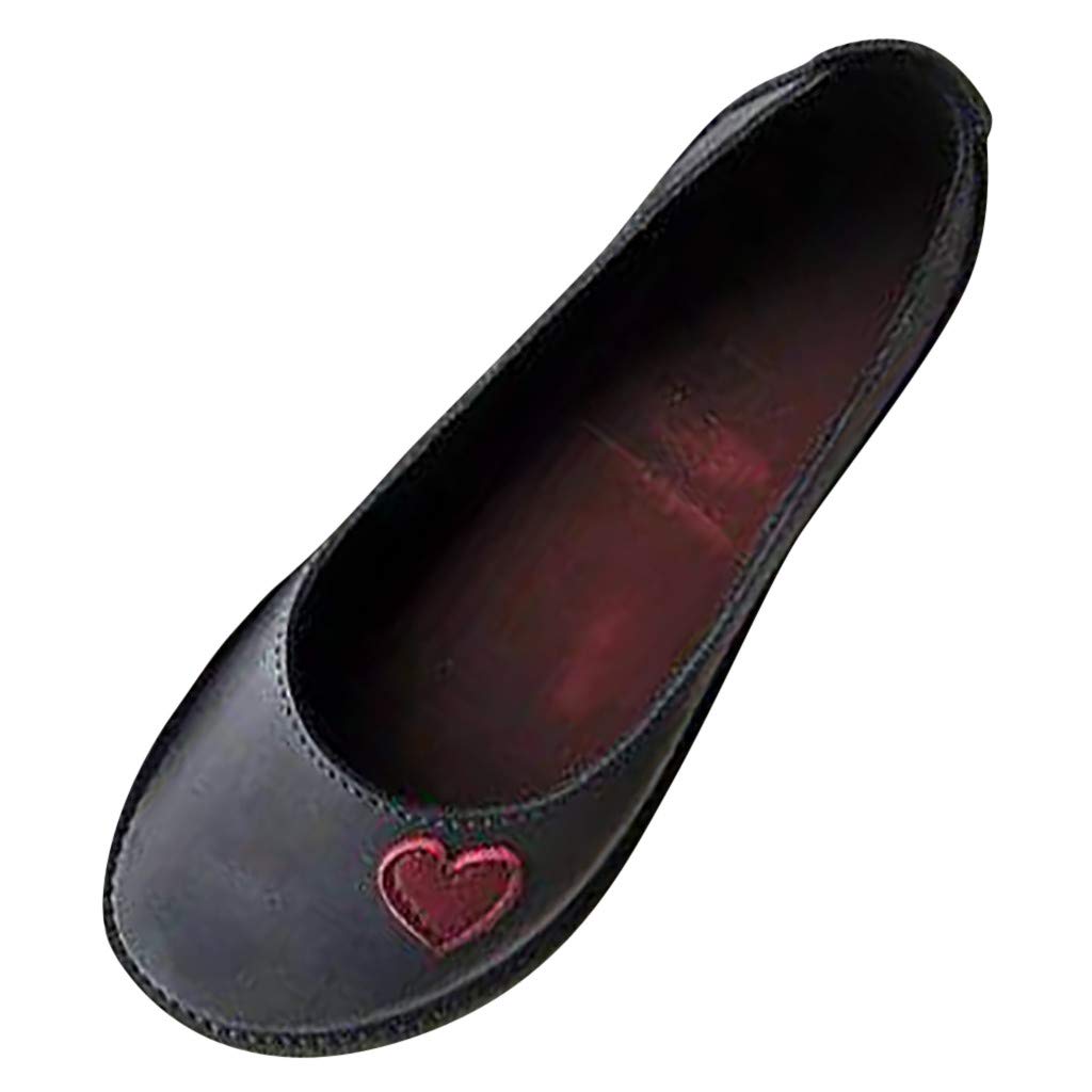 Feibeauty Wide Fit Shoes Women Casual Flat Driving Loafers