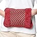 KXF Hot Water Bottle Electric Rechargeable Heating Pads Auto Shut Off Leak-Proof Portable Hand Warmer with Fleece Cover for Cramps Pain Relief