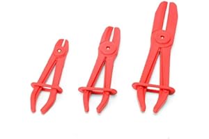 Wmzjnljy 3pcs Hose Clamp Pliers Plastic Line Clamps Pinch Pliers Flexible Hose Pinch Plier Tool for Brake, Coolant, Radiator,