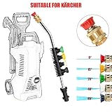 GeeYoung Pressure Washer Accessories with Adapter for Karcher, Enhanced Wand Extension Replacement Lance, Compatible with Karcher K2, K3, K4, K5, K6, K7, 15 Inch ...