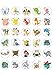 30 x Edible Cupcake Toppers – Pokemon Fun Party Collection of Edible Cake Decorations | Uncut Edible Prints on Wafer Sheet