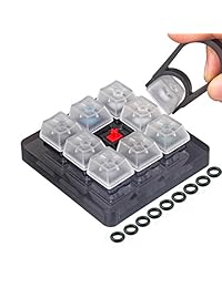 akwox 9-Key Cherry MX Switch Tester, keycap Puller, teclado keycap, Junta tórica Sampler Tester Kit