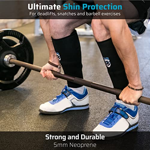 THEFITGUY Weightlifting Deadlift Shin Guards, EasyWear No Need to